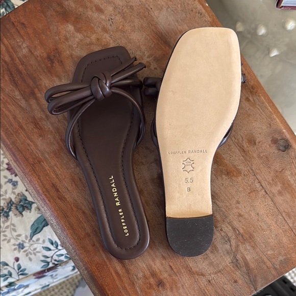 NWB Loeffler Randall Brown Women's Sandals size 5.5 - Picture 2 of 4